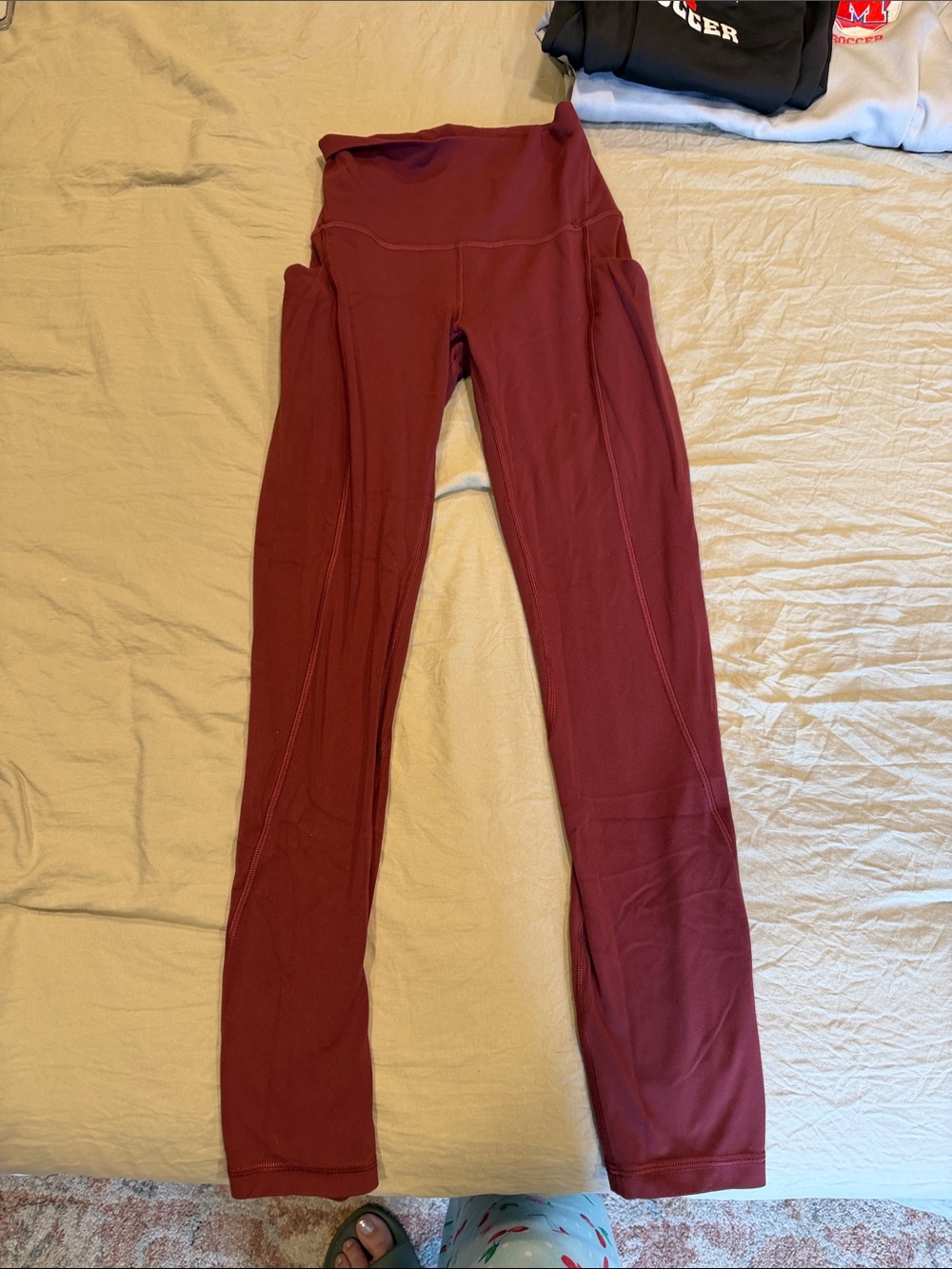 lululemon athletica High-Waist Maroon Performance Leggings